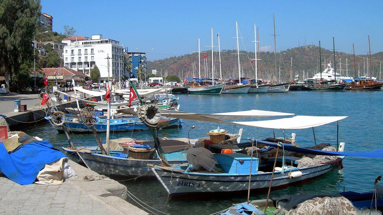 De haven van Fethiye in Turkije