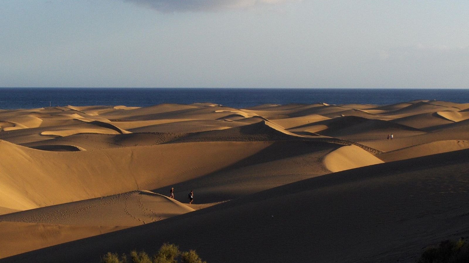De zandduinen van Maspalomas op Gran Canaria